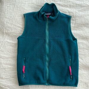 80s 90s Vintage Patagonia Teal and Pink Vest size XS Made in USA